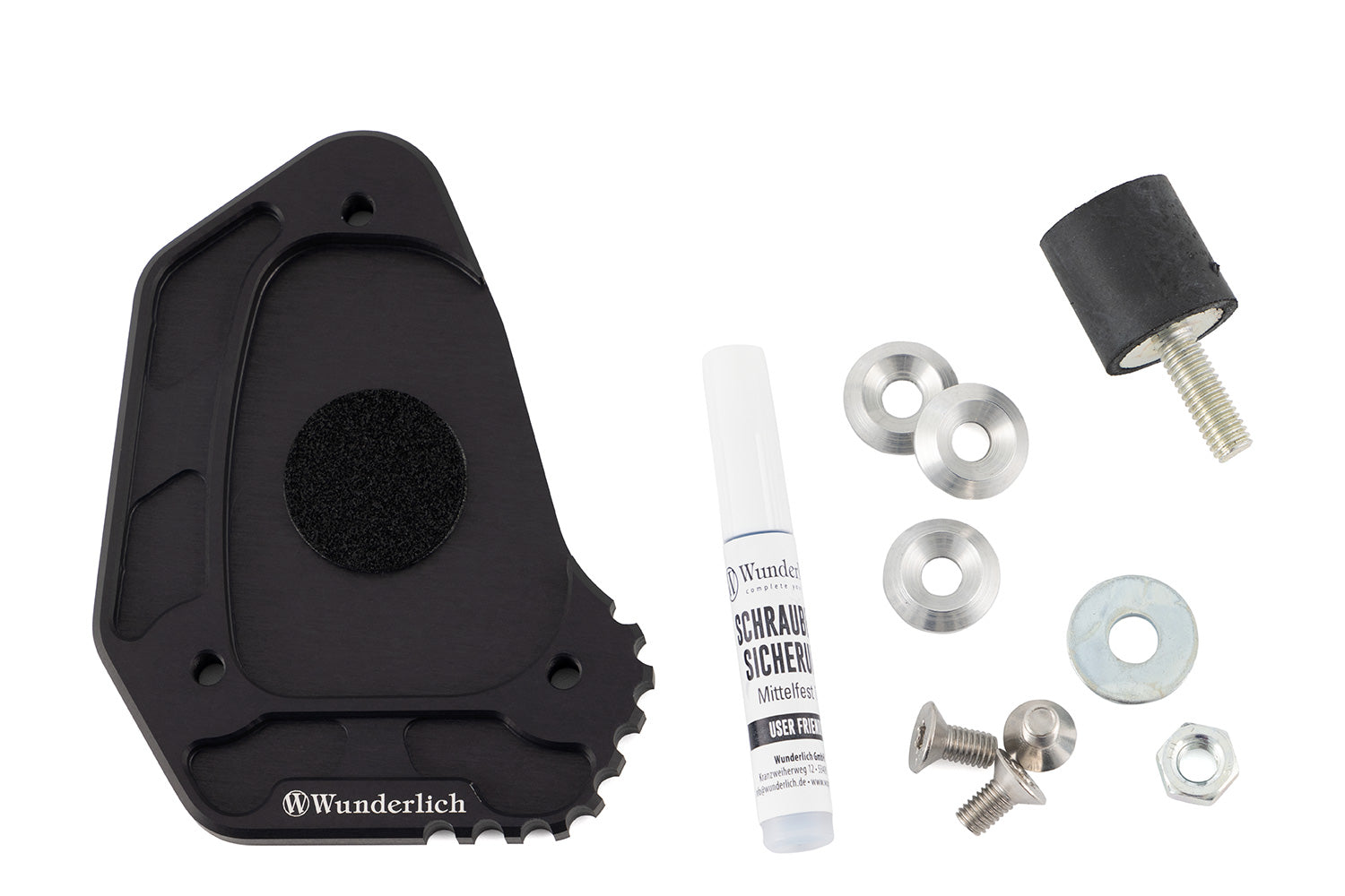 Wunderlich Side Stand Enlarger | Black | BMW S 1000 XR - Pyramid Motorcycle Accessories