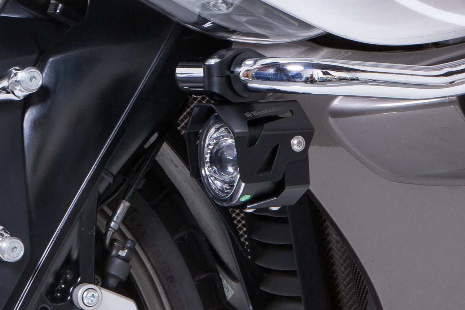 Wunderlich LED Additional Head Light Aton | Silver | BMW R 1250 GS - Pyramid Motorcycle Accessories