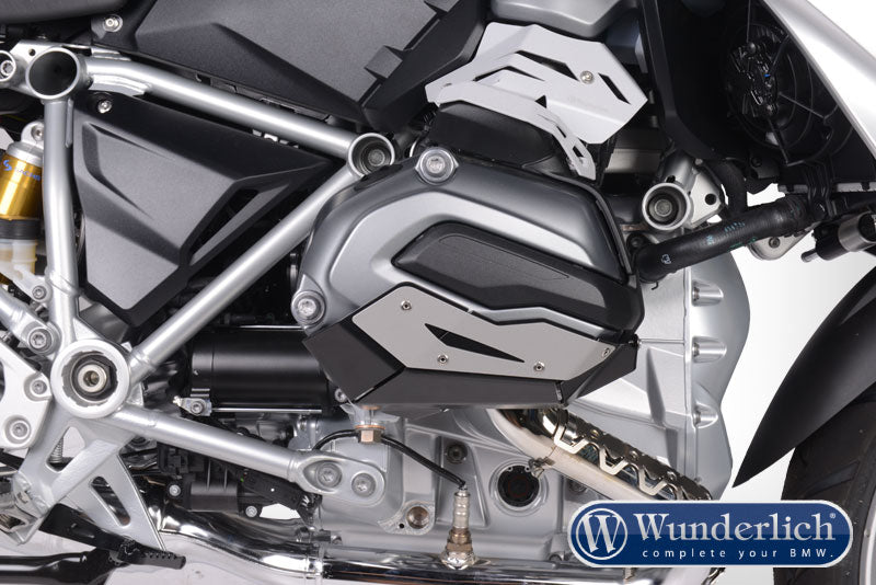 Wunderlich Valve Cover & Cylinder Protectors Extreme Left and Right | Black - Pyramid Motorcycle Accessories