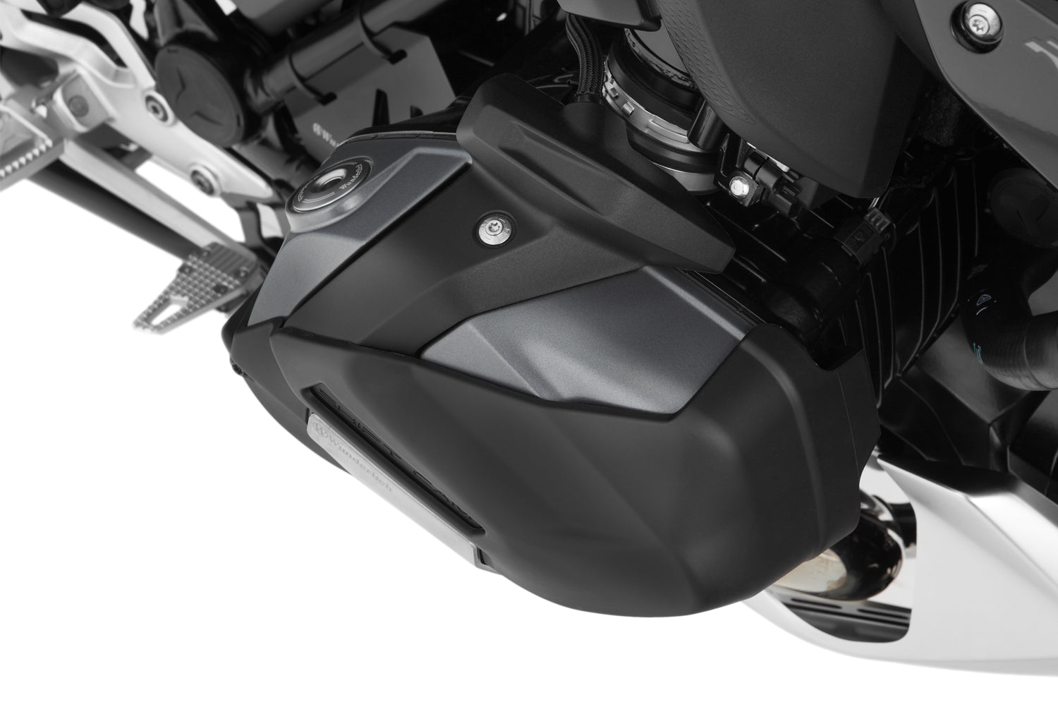 Wunderlich Valve Cover & Cylinder Protectors Euro 5 | Black | BMW R nineT - Pyramid Motorcycle Accessories