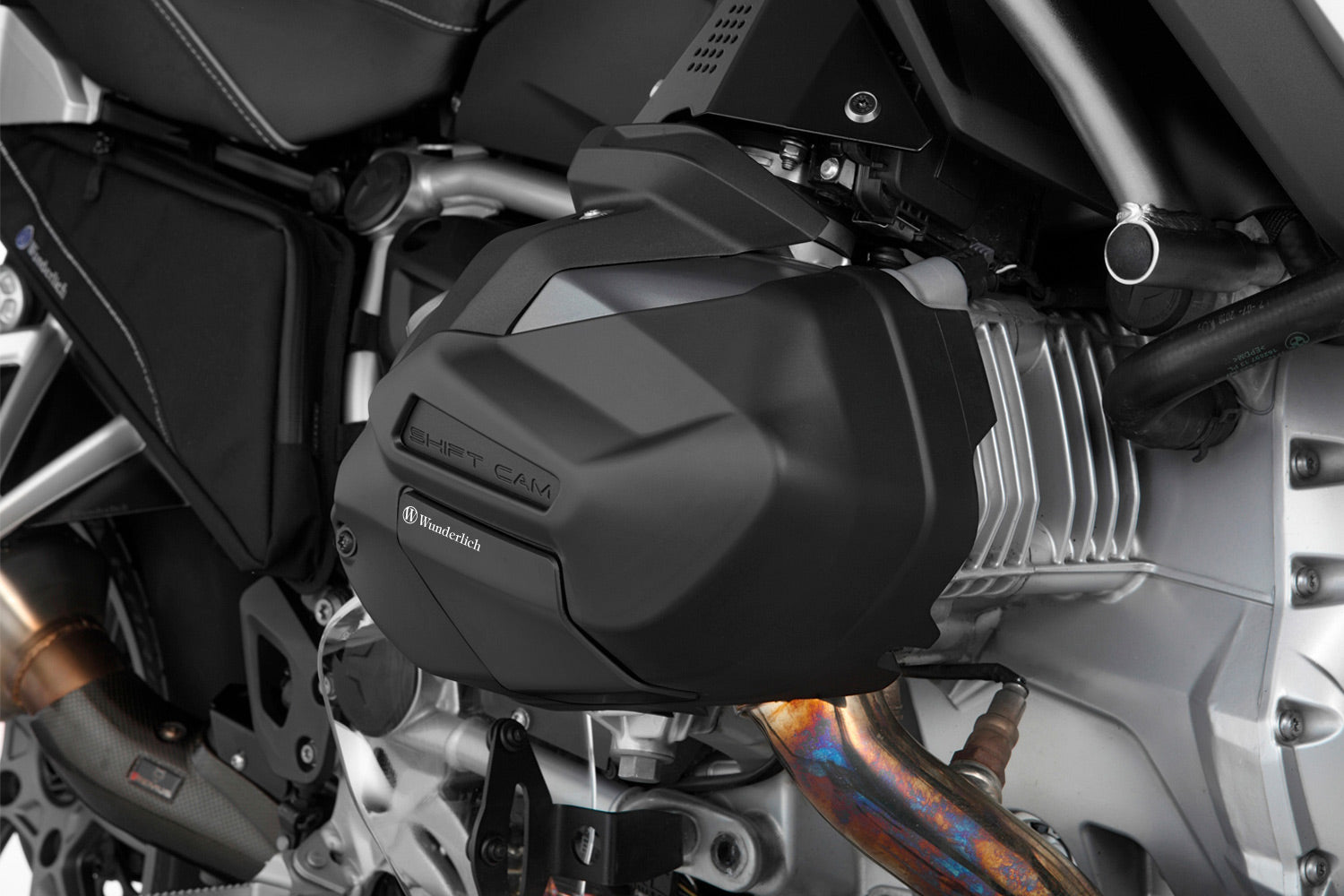 Wunderlich Valve Cover and Cylinder Protectors | Black | BMW R 12 - Pyramid Motorcycle Accessories