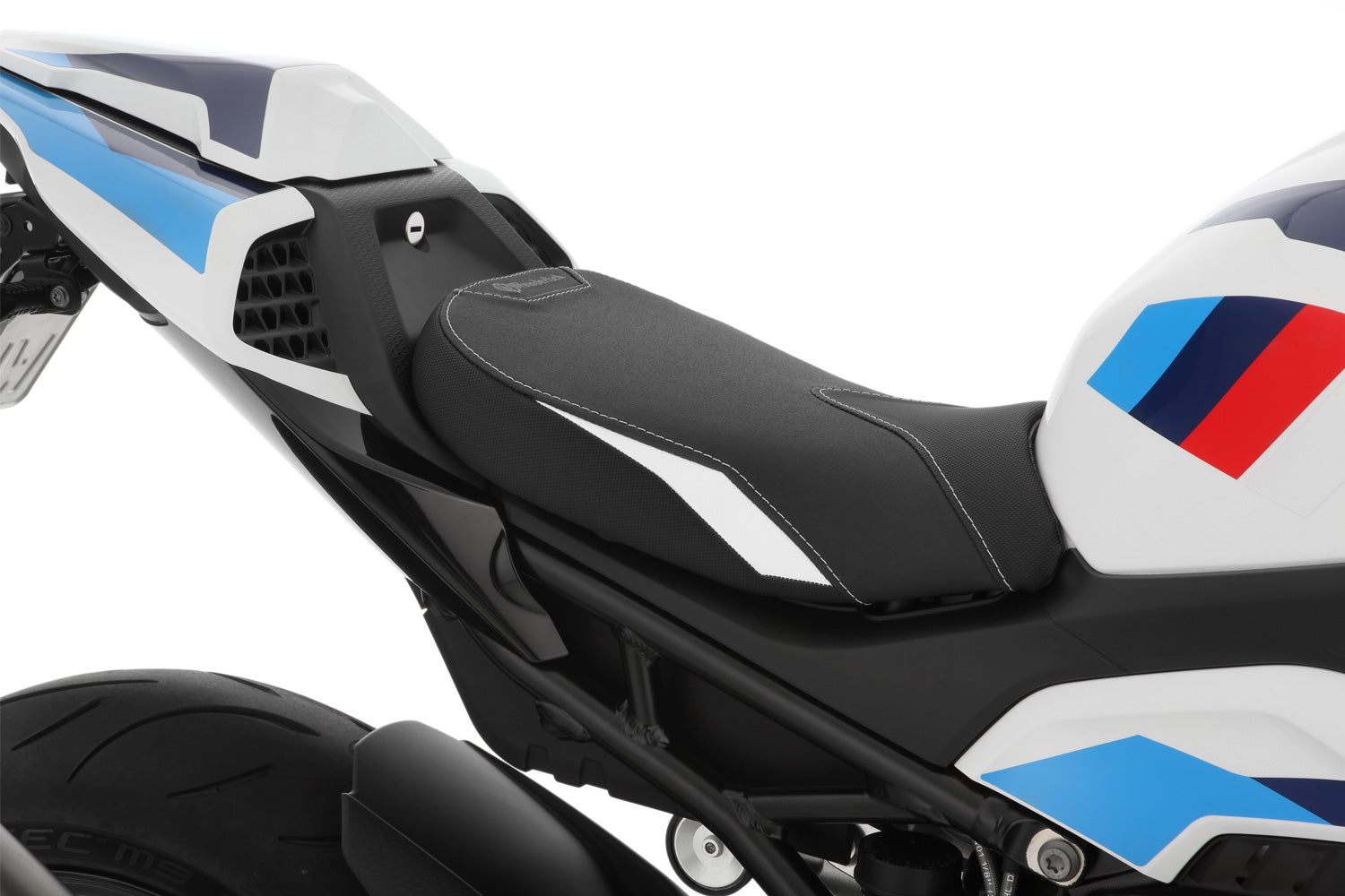 Wunderlich Aktivkomfort Seat | Black-White - Pyramid Motorcycle Accessories