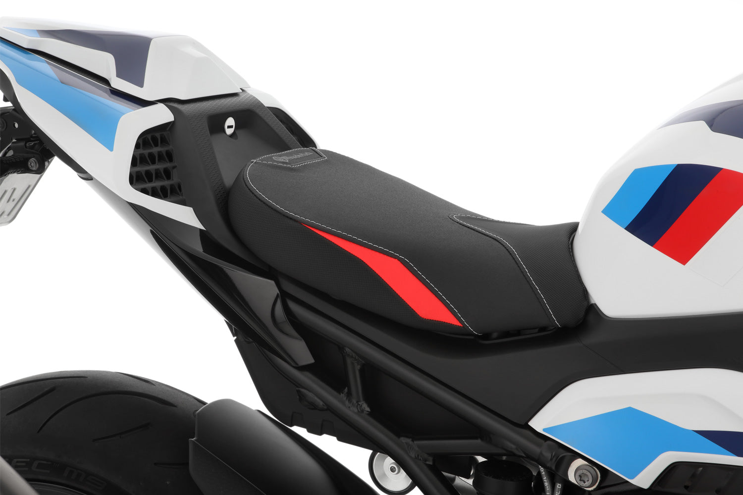Wunderlich Aktivkomfort Seat | Black-Red - Pyramid Motorcycle Accessories