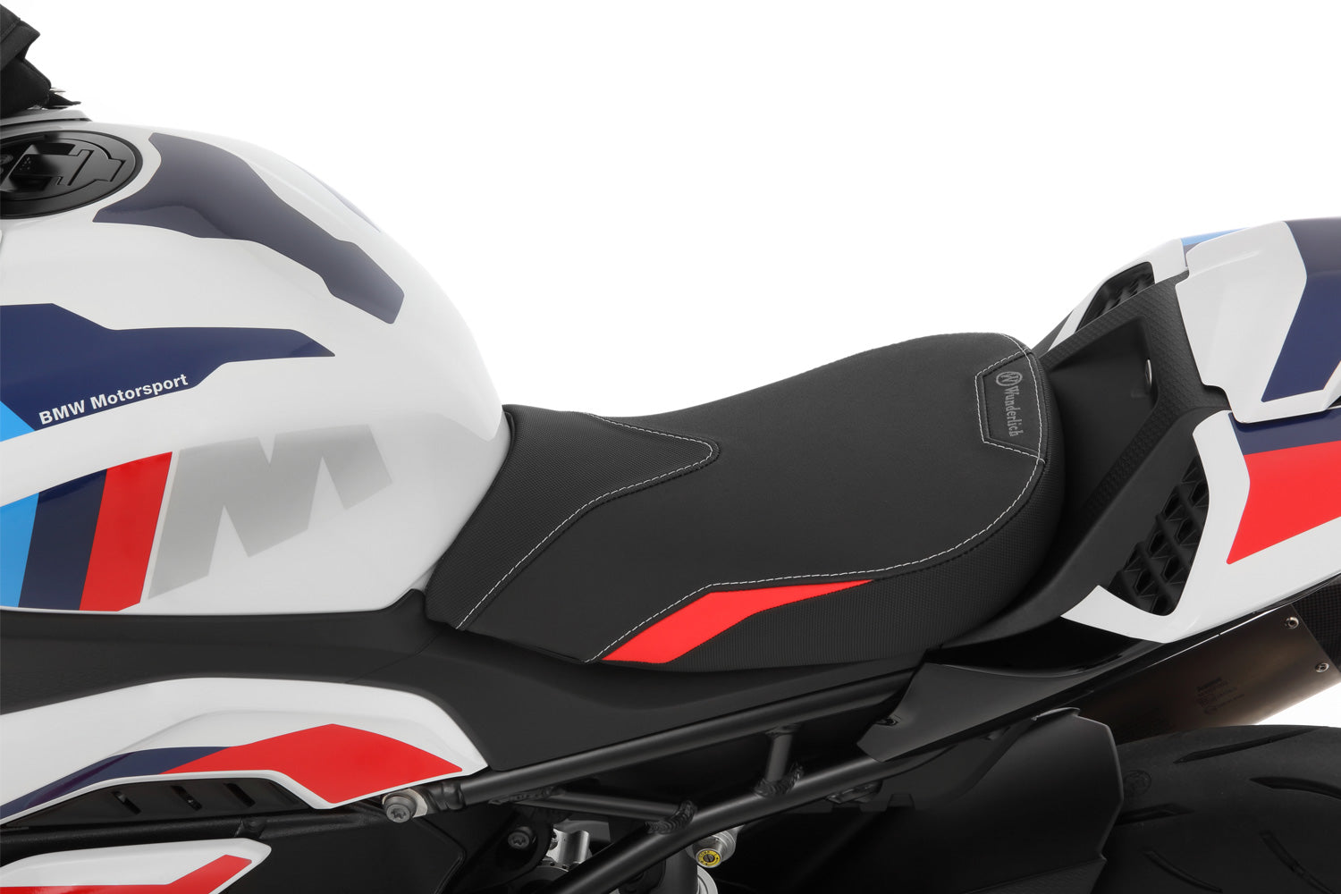 Wunderlich Aktivkomfort Seat | Black-Red - Pyramid Motorcycle Accessories