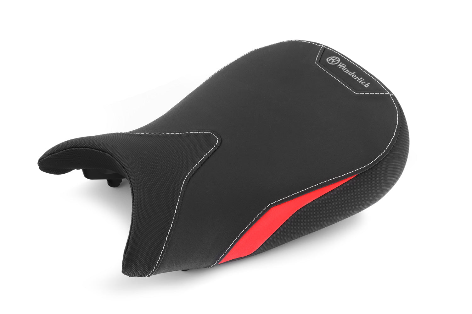 Wunderlich Aktivkomfort Seat | Black-Red - Pyramid Motorcycle Accessories