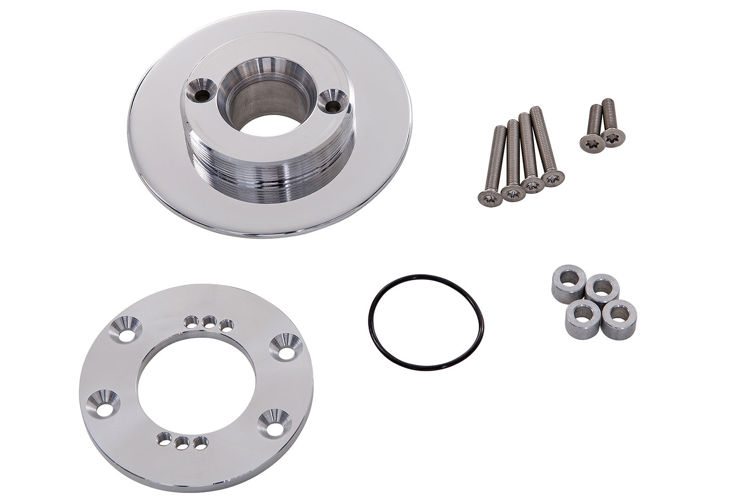 Wunderlich Tank Adapter Filler Cap Monza & Aston | Silver | BMW R nineT - Pyramid Motorcycle Accessories