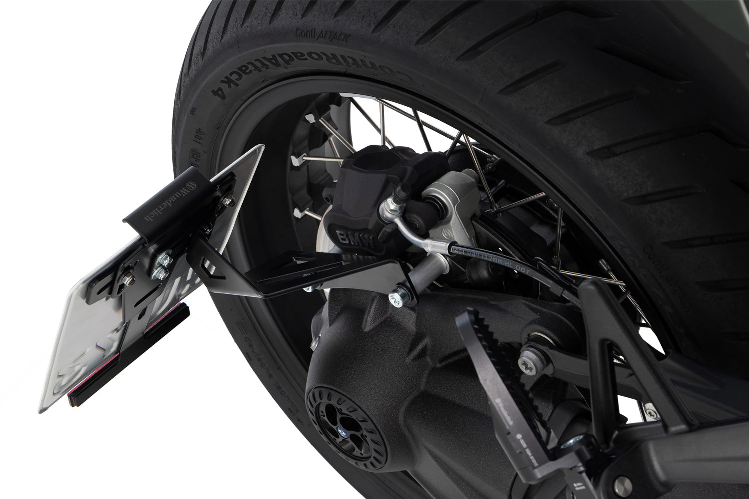 Wunderlich Number Plate Holder Low | Black | BMW R 12 - Pyramid Motorcycle Accessories