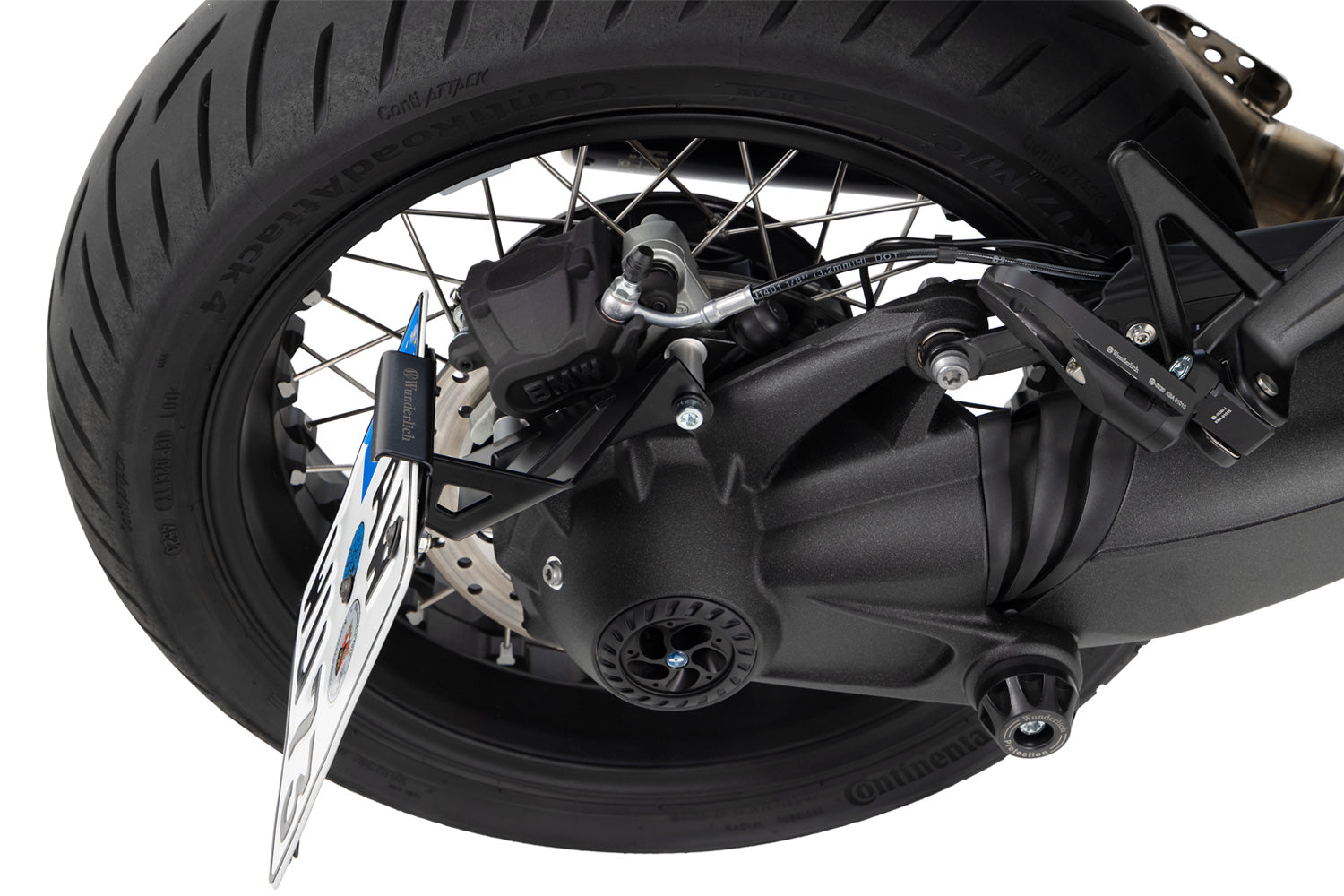 Wunderlich Number Plate Holder Low | Black | BMW R 12 - Pyramid Motorcycle Accessories