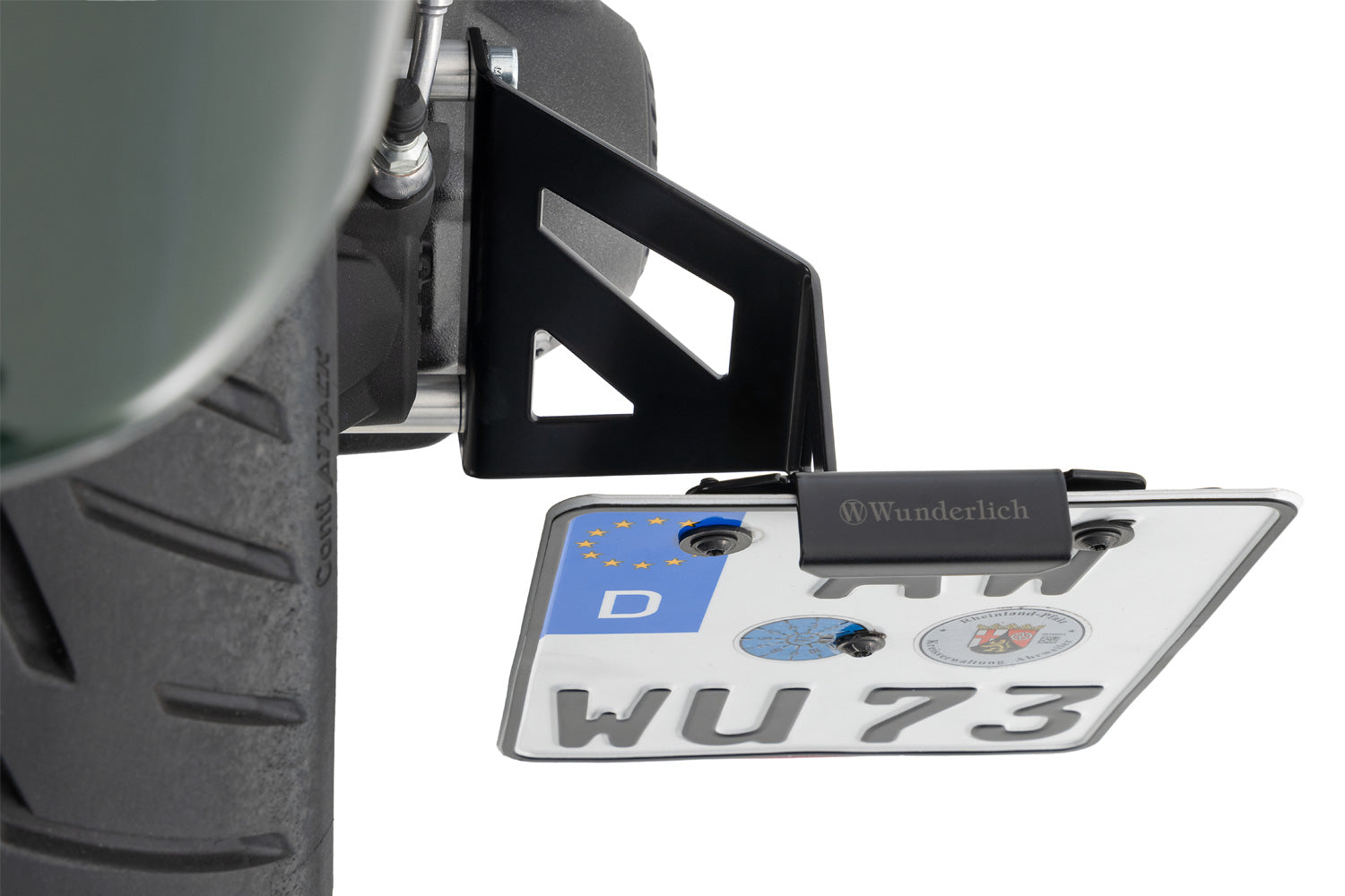 Wunderlich Number Plate Holder Low | Black | BMW R 12 - Pyramid Motorcycle Accessories