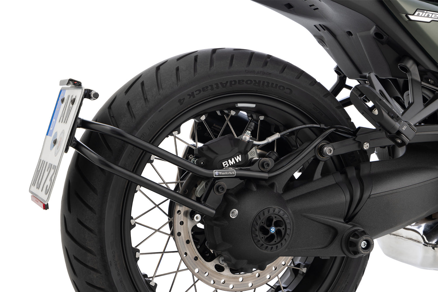 Wunderlich Tail Conversion Licence Plate Holder Sport | Black | BMW R 1250 R - Pyramid Motorcycle Accessories