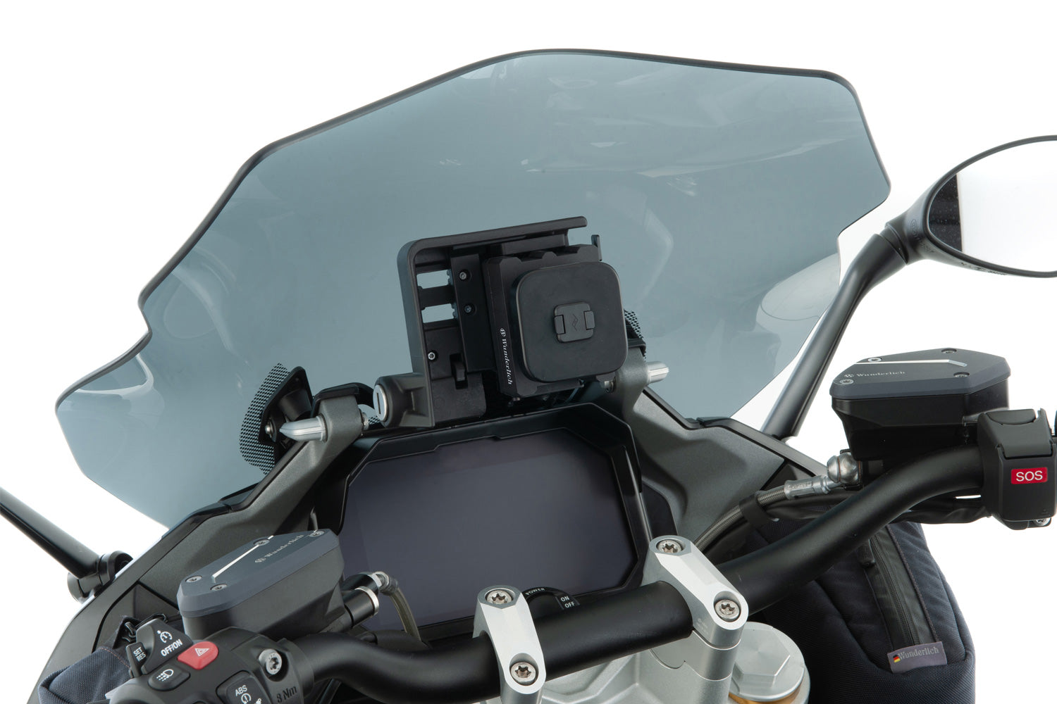 Wunderlich USB Charging Box with Quad Lock Adapter | Black | BMW R nineT - Pyramid Motorcycle Accessories