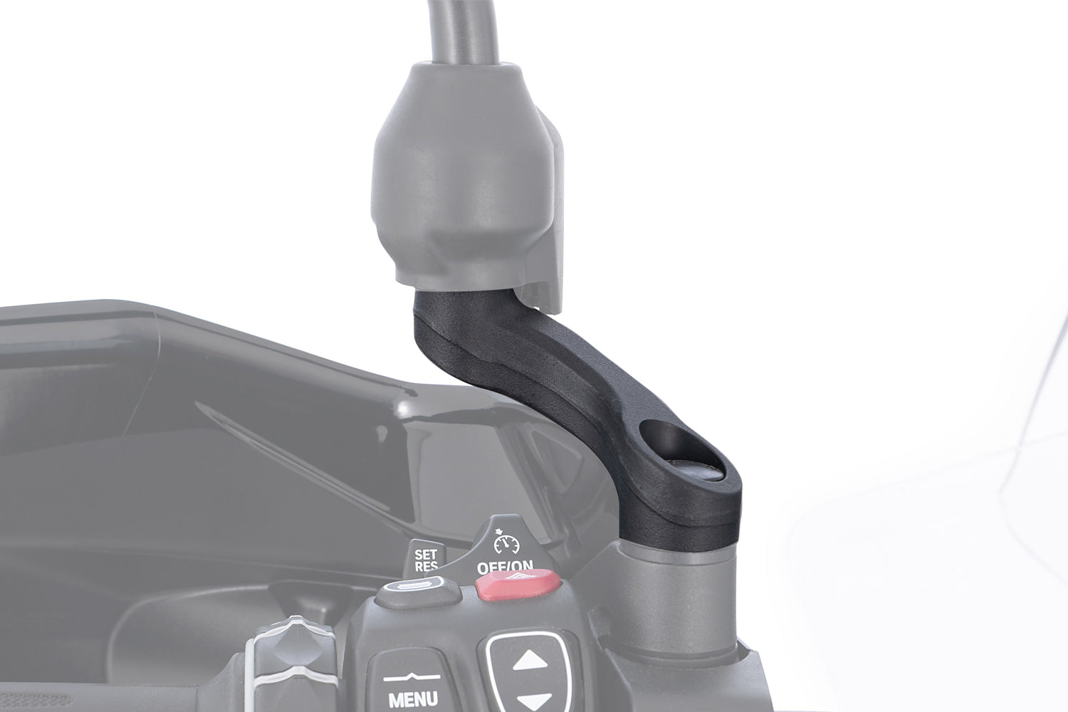 Wunderlich Mirror Adapter Up + Wide Set | Black | BMW C 400 XΒ -Β Β Pyramid Motorcycle Accessories