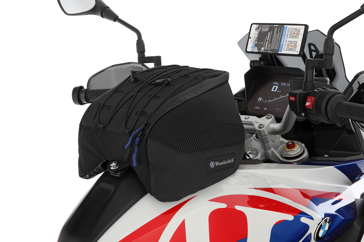 Wunderlich “Elephant Sport Edition” Tank Bag | Black | F 900 XR - Pyramid Motorcycle Accessories