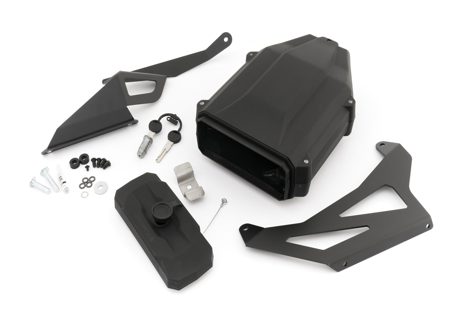 Wunderlich Tool Box Standard Lock Suitable for Pannier Racks incl two keys | Black | BMW R 1300 GS Adventure - Pyramid Motorcycle Accessories