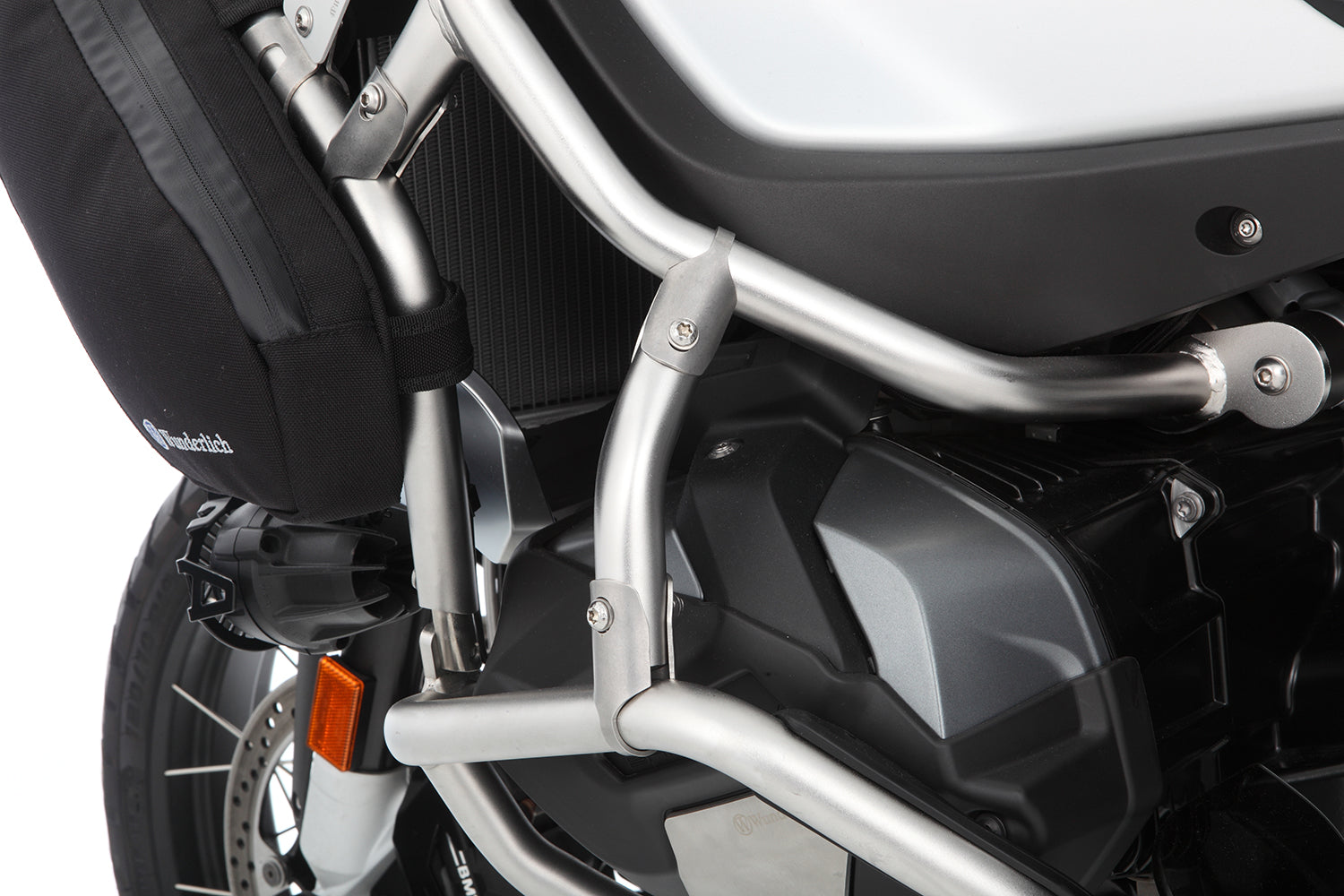 Wunderlich Ultimate Supplementary Tank Protection Bar | Black-Silver | BMW R 1300 GS Adventure - Pyramid Motorcycle Accessories