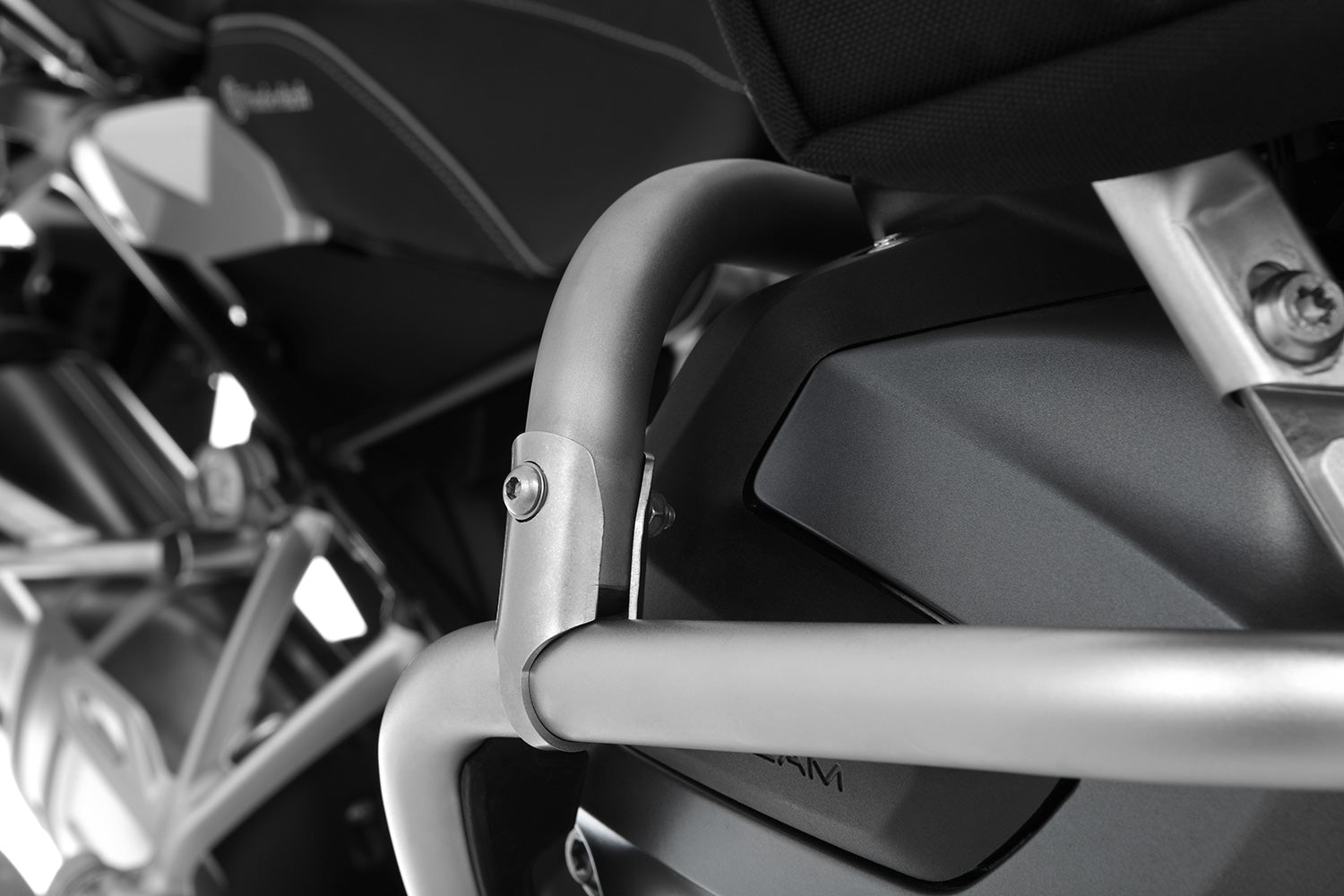 Wunderlich Reinforcement Bar For Original Engine Protection Bar | Silver - Pyramid Motorcycle Accessories