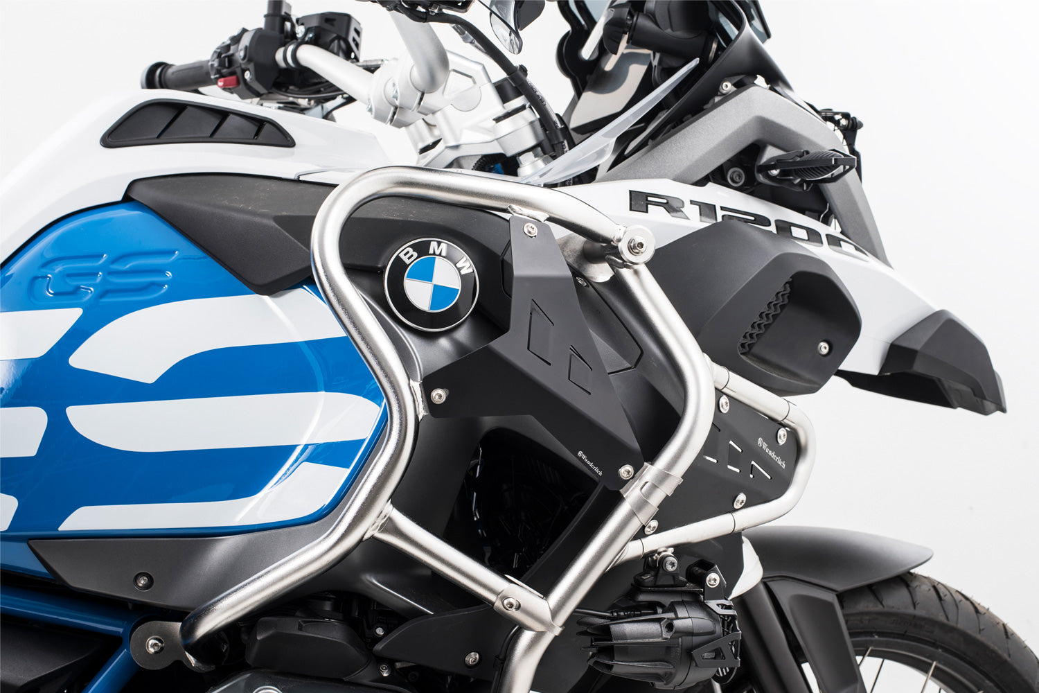 Wunderlich Filler Plate For Reinforcement Bar Set | Black | BMW R 1200 GS - Pyramid Motorcycle Accessories