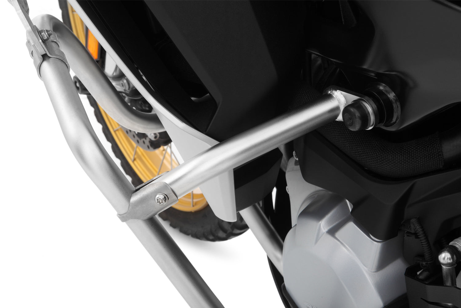 Wunderlich Reinforcement For Engine Protection Bar Set | Silver | BMW F 850 GS Adventure - Pyramid Motorcycle Accessories