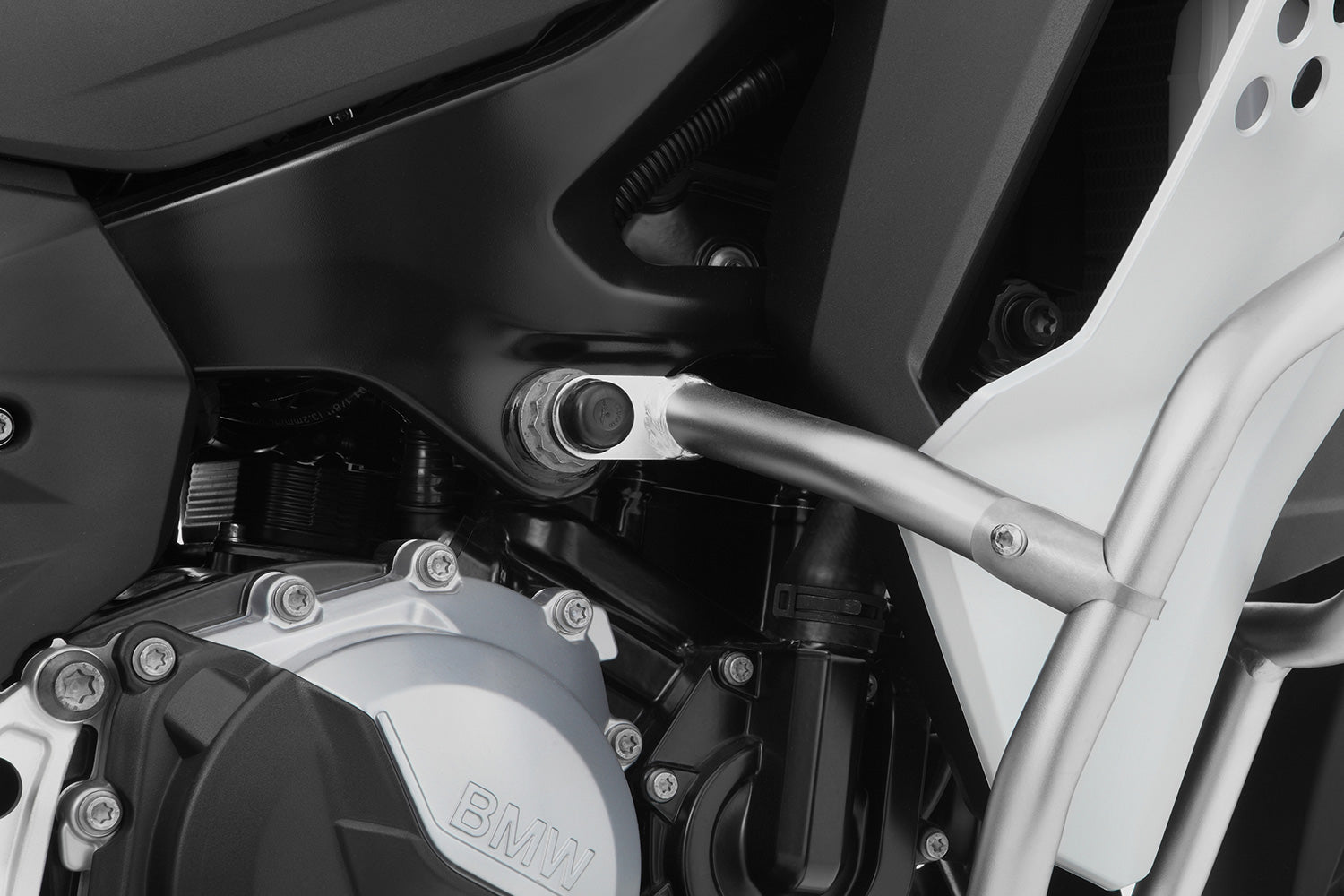 Wunderlich Reinforcement For Engine Protection Bar Set | Silver | BMW R 1200 GS - Pyramid Motorcycle Accessories