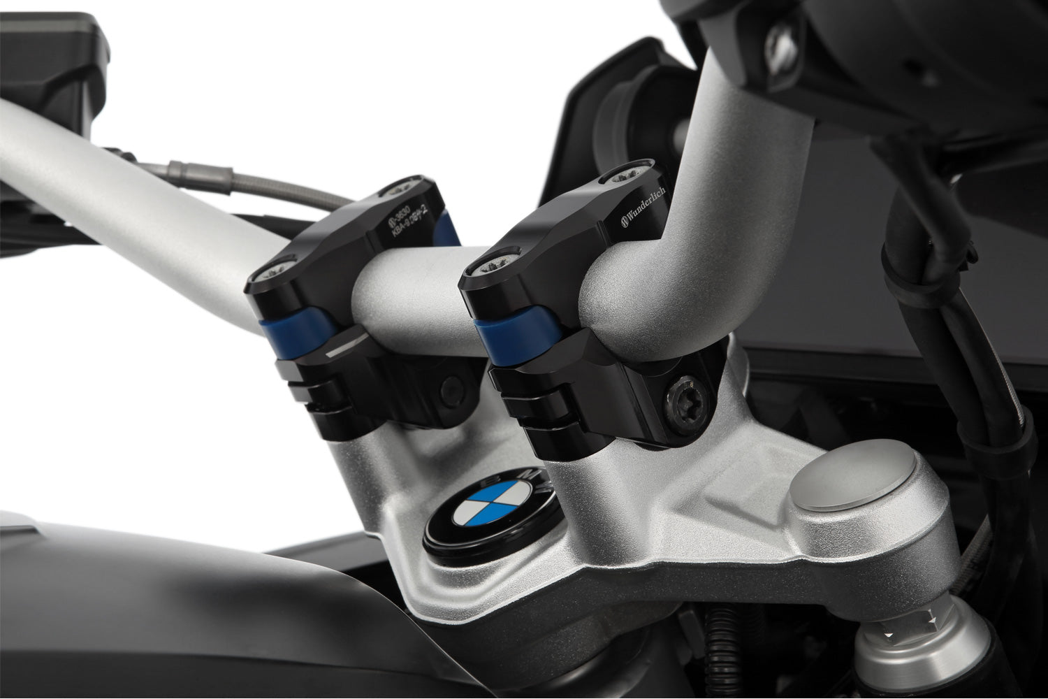 Wunderlich Ergo Proflex Handlebar Riser 27mm | Black - Pyramid Motorcycle Accessories