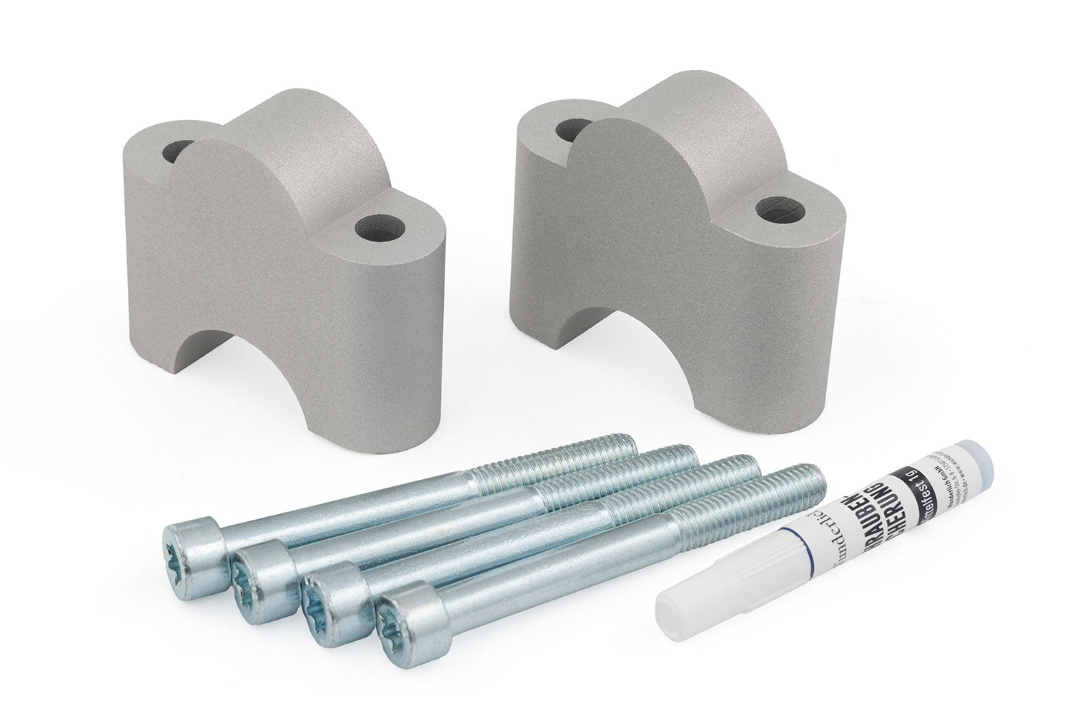 Wunderlich Handlebar Riser Ergo Pro 40mm | Silver - Pyramid Motorcycle Accessories
