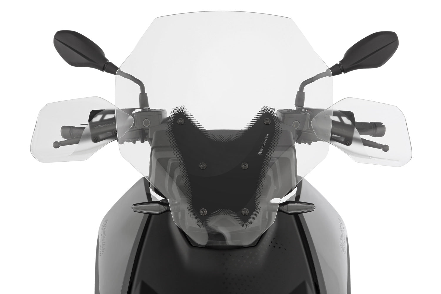 Wunderlich Adapter Set For Hand Guards and Windshield | Black - Pyramid Motorcycle Accessories
