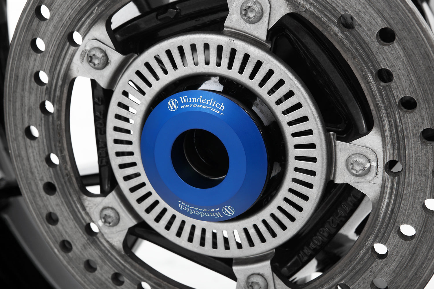 Wunderlich Trackday Back Wheel Spacing Sleeve Chain Side | Blue | BMW F 900 XR - Pyramid Motorcycle Accessories