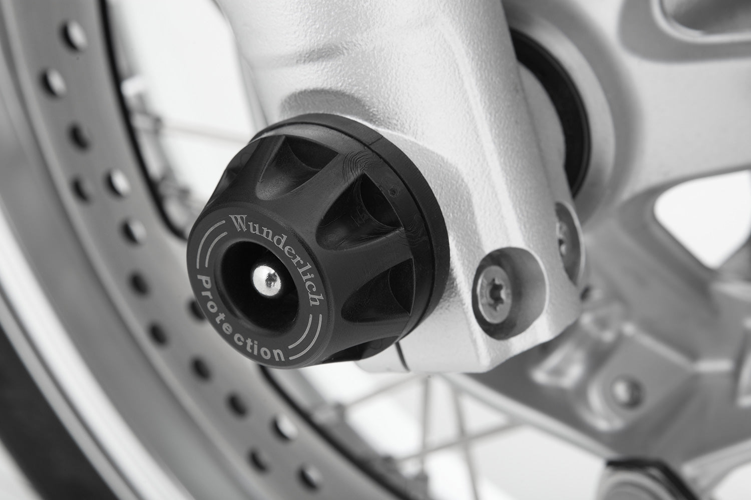Wunderlich Protection Pad Wheel Doubleshock Front | Black | BMW R nineT - Pyramid Motorcycle Accessories