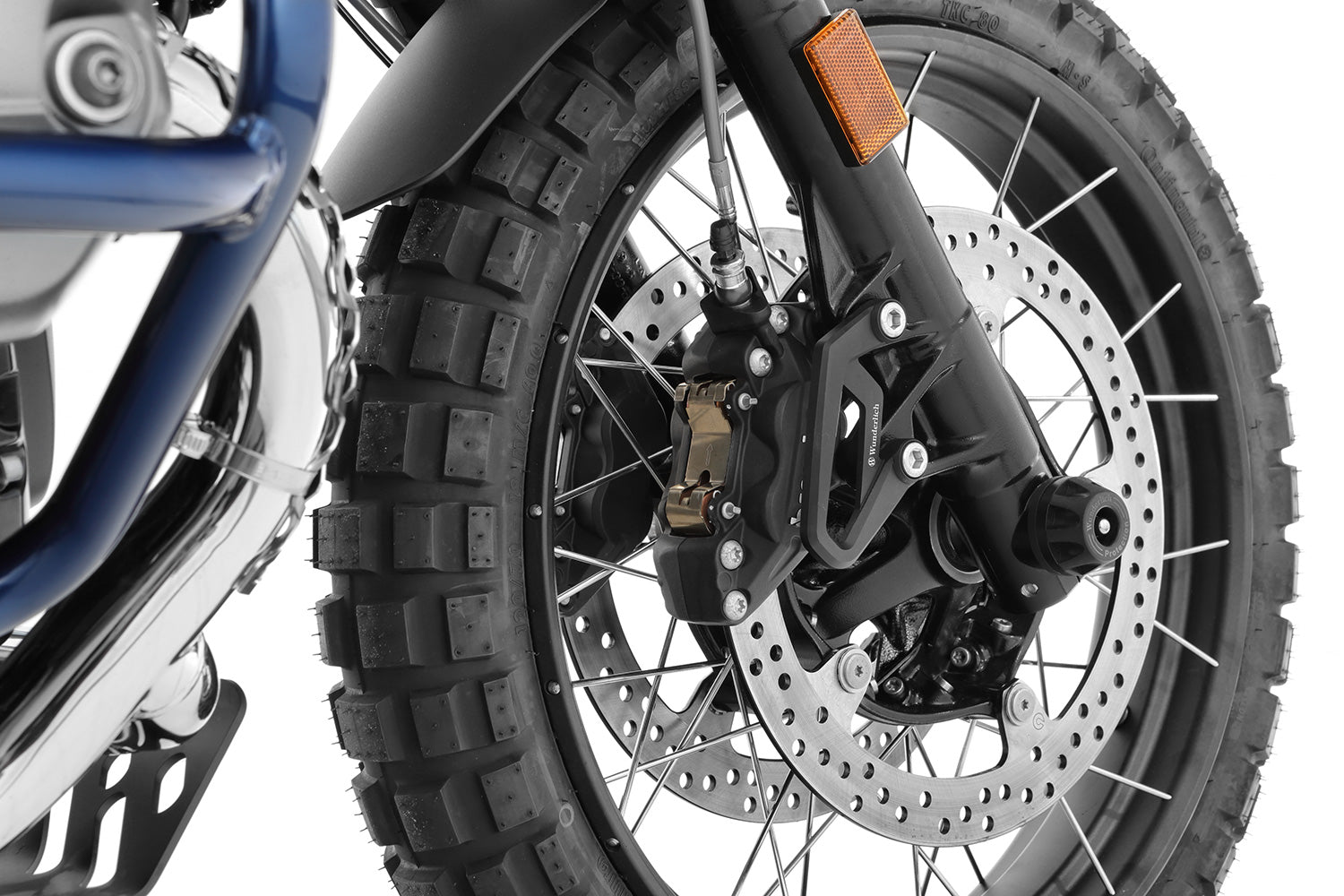Wunderlich Protection Pad Wheel Doubleshock Front | Black | BMW R nineT - Pyramid Motorcycle Accessories