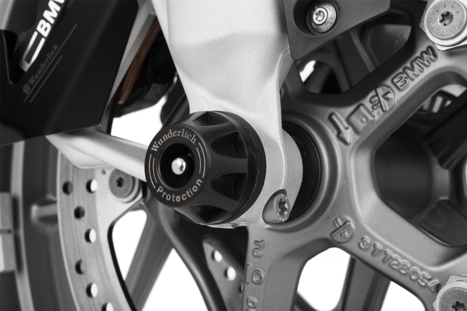 Wunderlich Crash Pad Hub Cover | Titanium - Pyramid Motorcycle Accessories