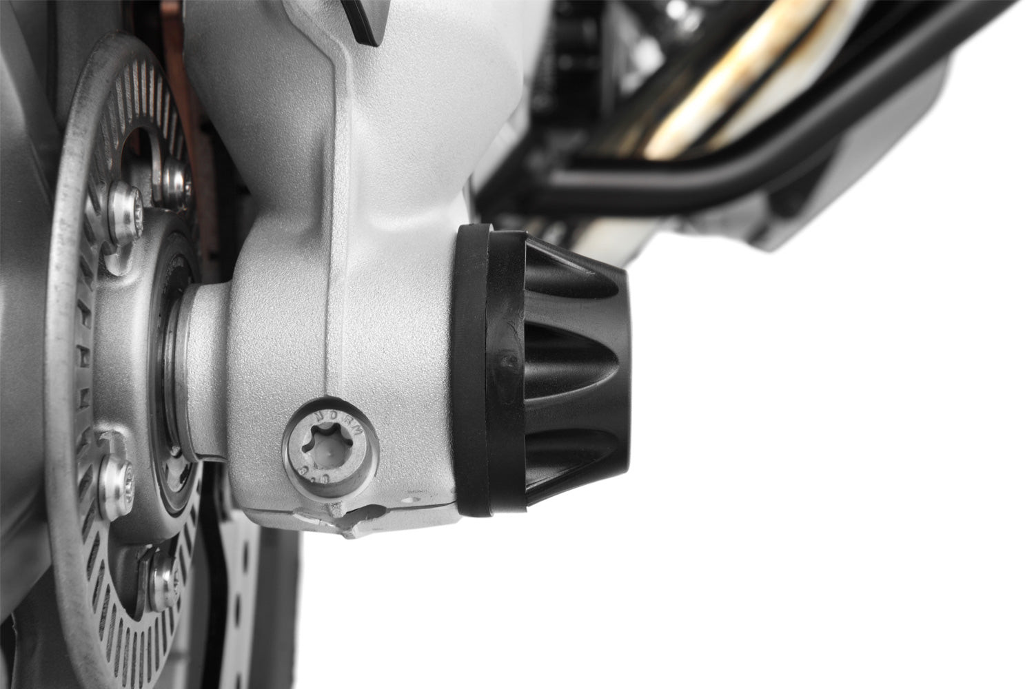 Wunderlich Crash Pad Hub Cover | Titanium - Pyramid Motorcycle Accessories