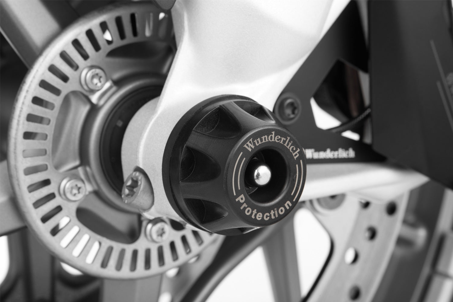 Wunderlich Crash Pad Hub Cover | Titanium - Pyramid Motorcycle Accessories