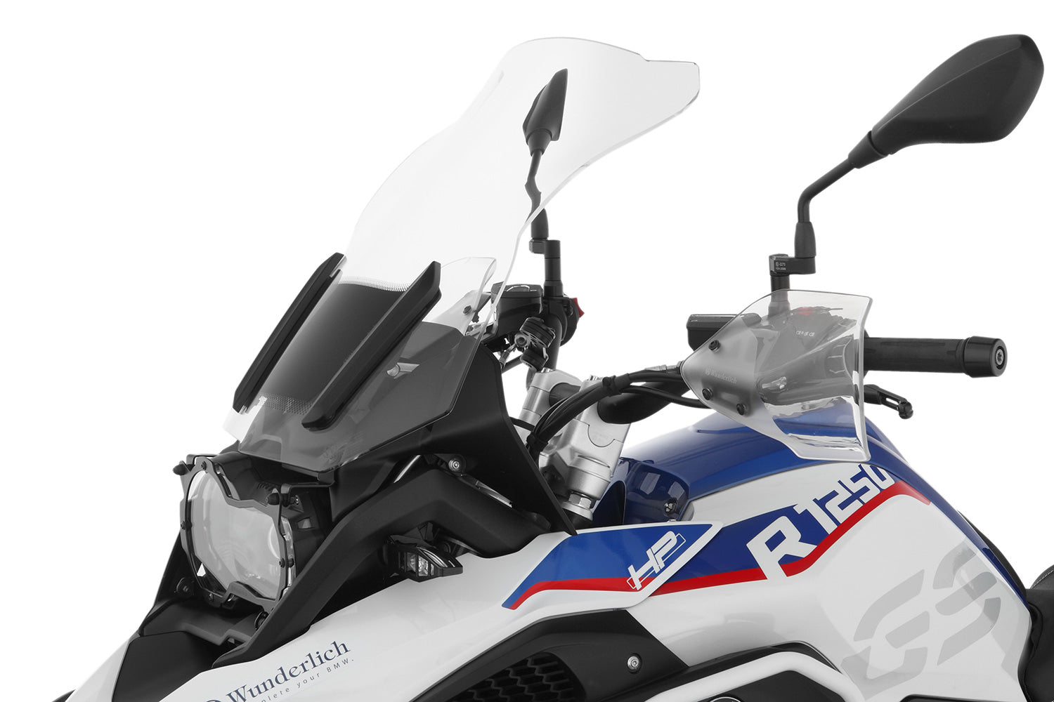 Wunderlich Windshield Marathon with Windshield Reinforcement | Smoked Grey - Pyramid Motorcycle Accessories