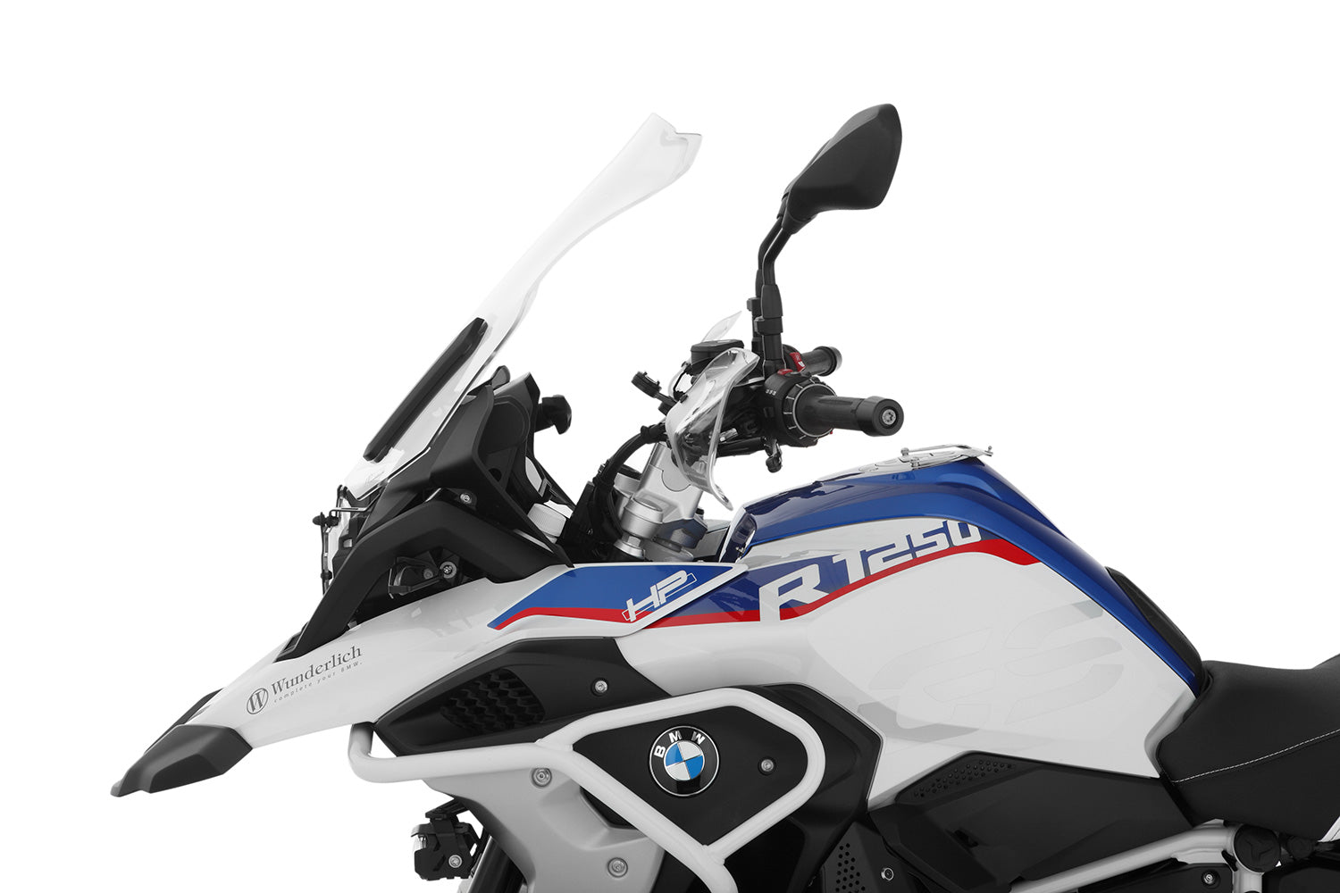 Wunderlich Windshield Marathon with Windshield Reinforcement | Smoked Grey - Pyramid Motorcycle Accessories