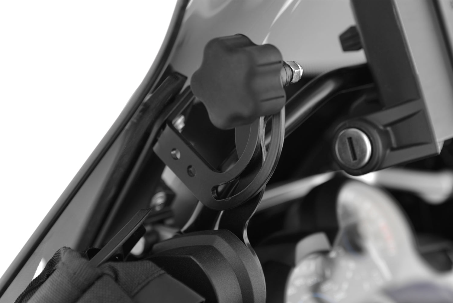 Wunderlich Windshield Mounting Bracket | Clear | BMW R 1200 R - Pyramid Motorcycle Accessories