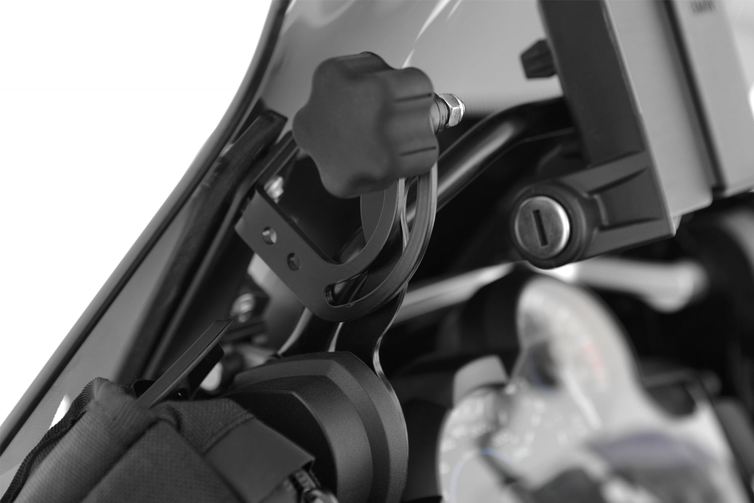 Wunderlich Windshield Marathon with Windshield Reinforcement | Smoked Grey - Pyramid Motorcycle Accessories