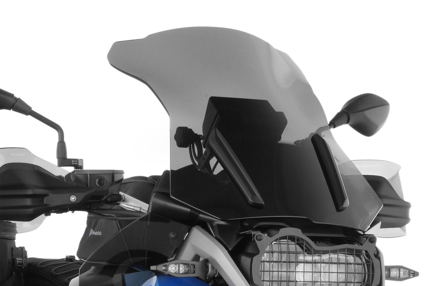 Wunderlich Windshield Marathon with Windshield Reinforcement | Smoked Grey - Pyramid Motorcycle Accessories