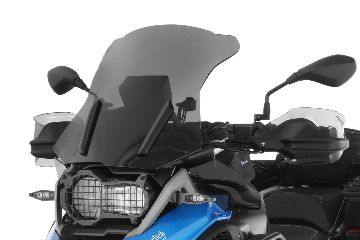 Wunderlich Windshield Marathon with Windshield Reinforcement | Smoked Grey - Pyramid Motorcycle Accessories