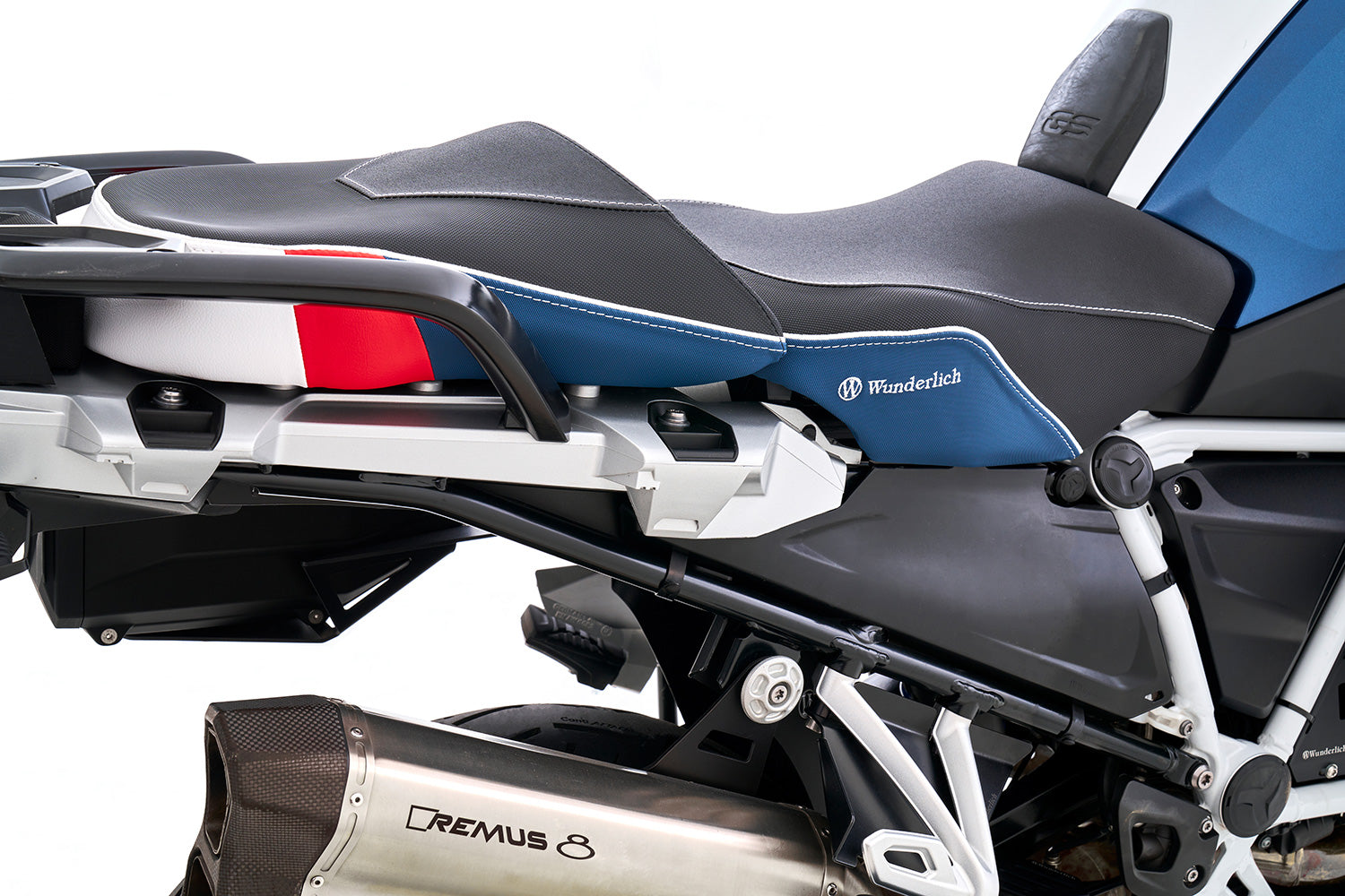 Wunderlich Aktivkomfort Rider Seat with Seat Heating Smart Standard | Black - Pyramid Motorcycle Accessories