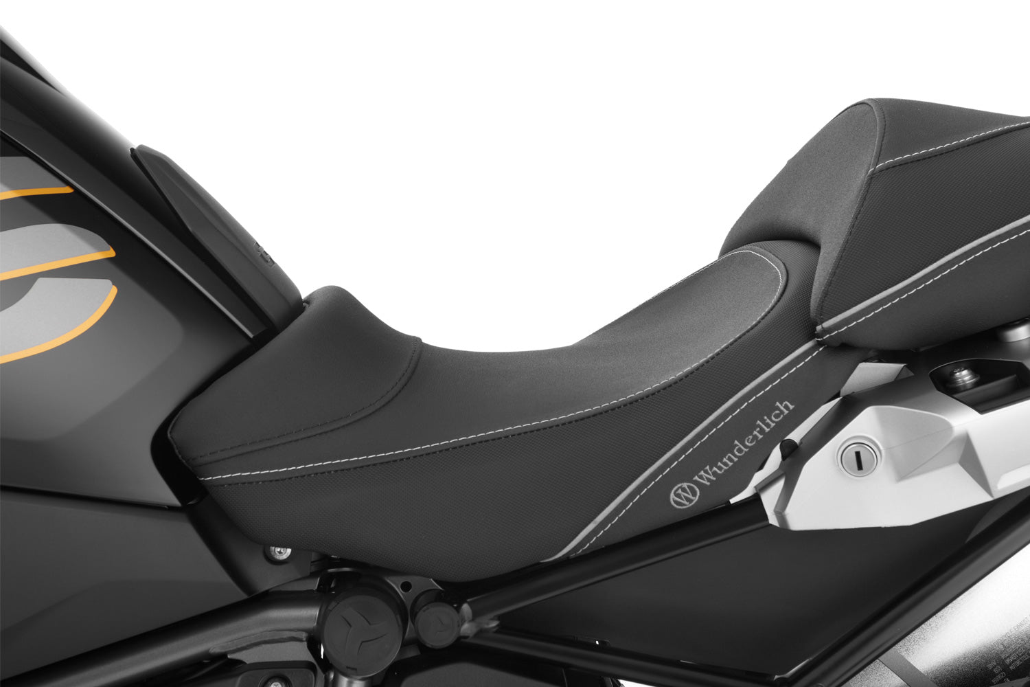 Wunderlich Rider Seat Aktivkomfort with Aftermarket Heating Standard | Black | BMW R 1250 R - Pyramid Motorcycle Accessories
