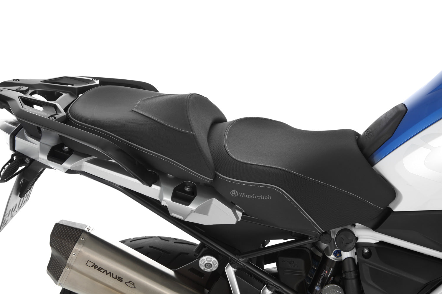 Wunderlich Rider Seat Aktivkomfort with Aftermarket Heating High | Black | BMW R 1250 GS Adventure - Pyramid Motorcycle Accessories