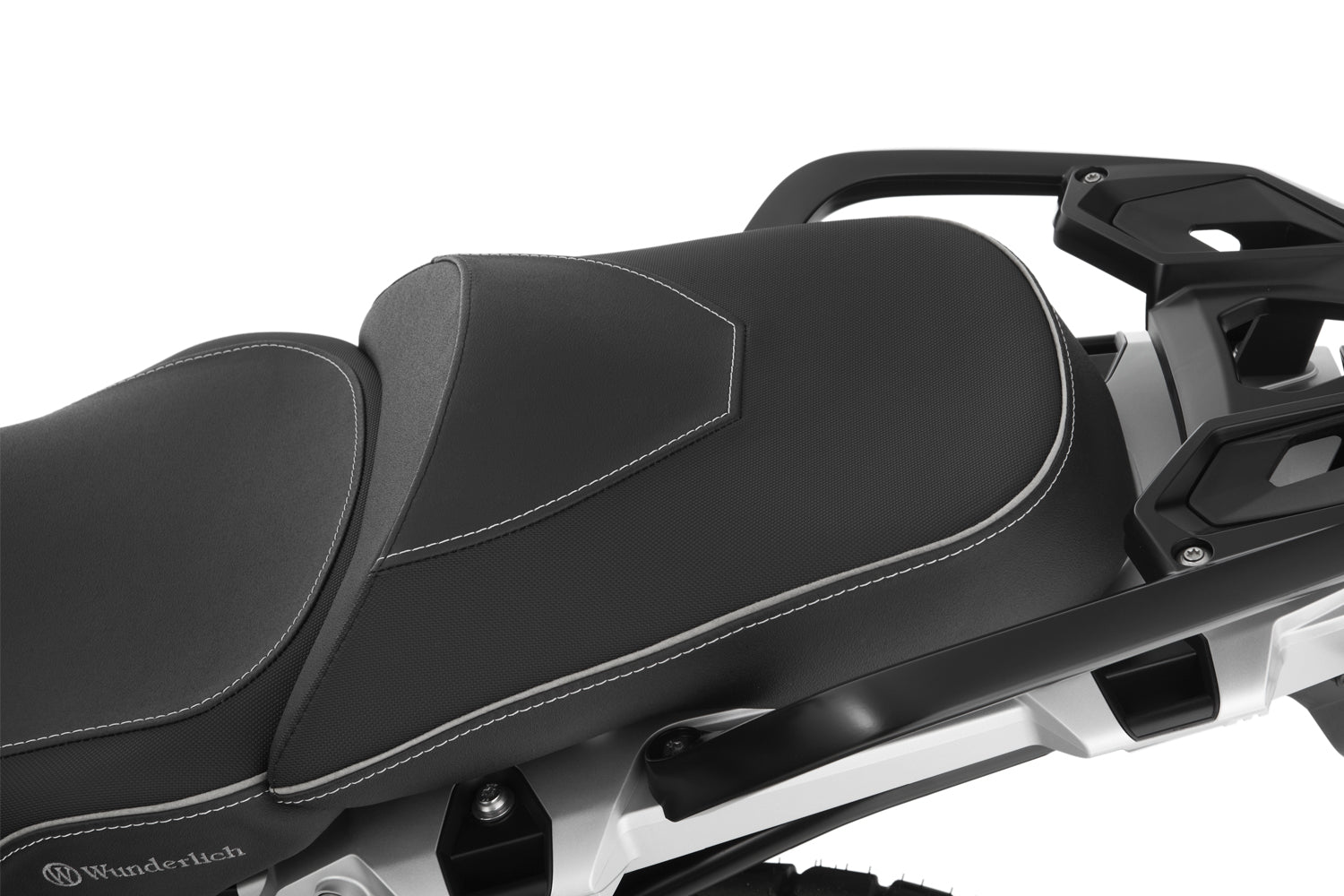 Wunderlich Passenger Seat Aktivkomfort Heating & Gel Insert | Black | BMW K 1600 GT - Pyramid Motorcycle Accessories