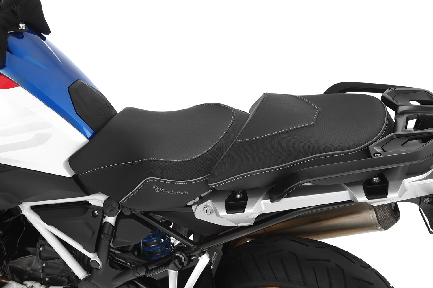 Wunderlich Aktivkomfort Rider Seat with Seat Heating Smart Plug & Play Low | Black - Pyramid Motorcycle Accessories