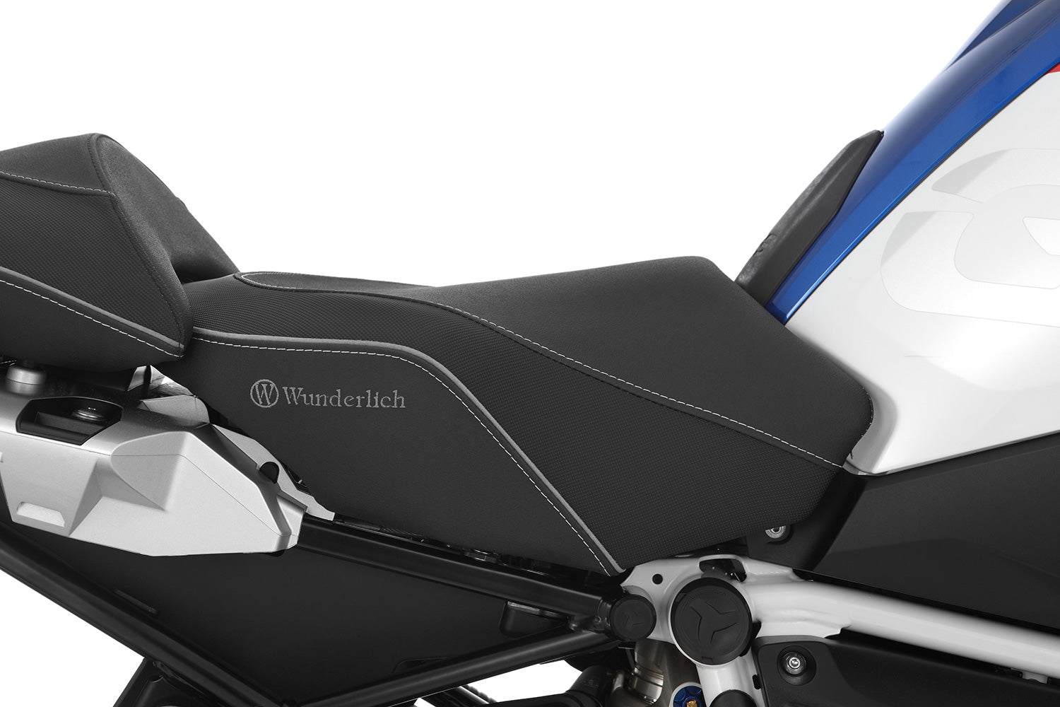 Wunderlich Aktivkomfort Rider Seat with Seat Heating Smart Plug & Play Low | Black - Pyramid Motorcycle Accessories