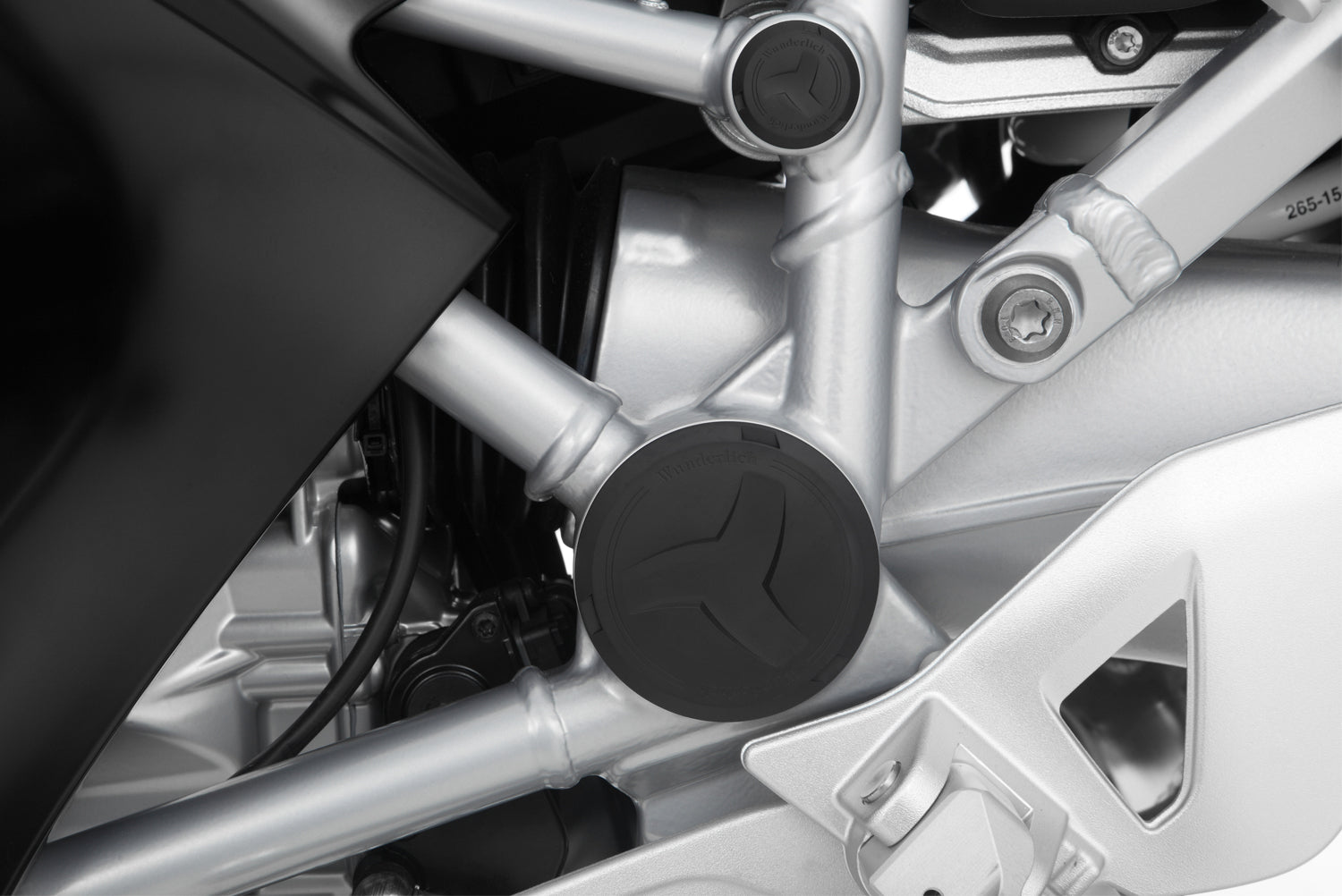 Wunderlich 5-Piece Frame Caps | Black - Pyramid Motorcycle Accessories