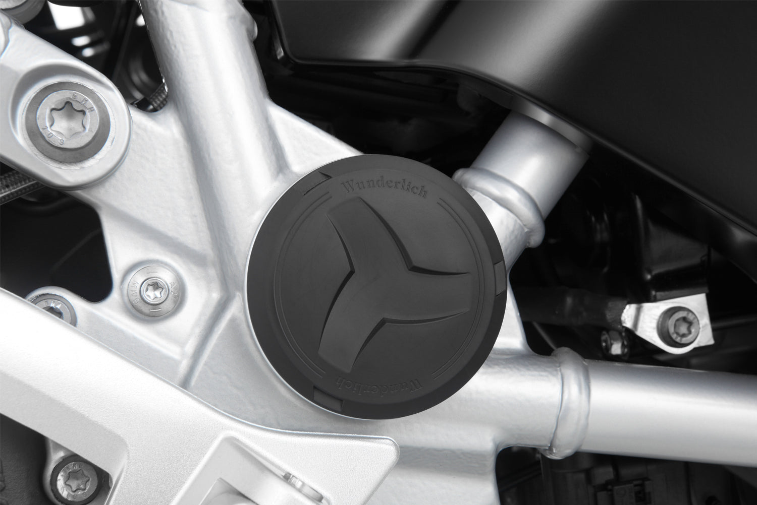 Wunderlich 5-Piece Frame Caps | Black - Pyramid Motorcycle Accessories