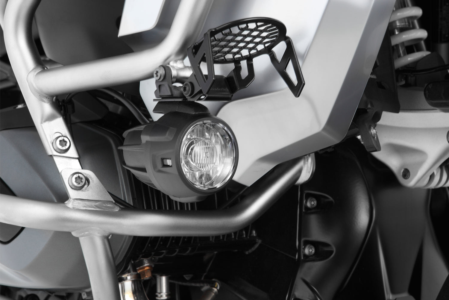 Wunderlich LED Auxiliary Lights Microflooter For Vehicle Mounting | Black - Pyramid Motorcycle Accessories