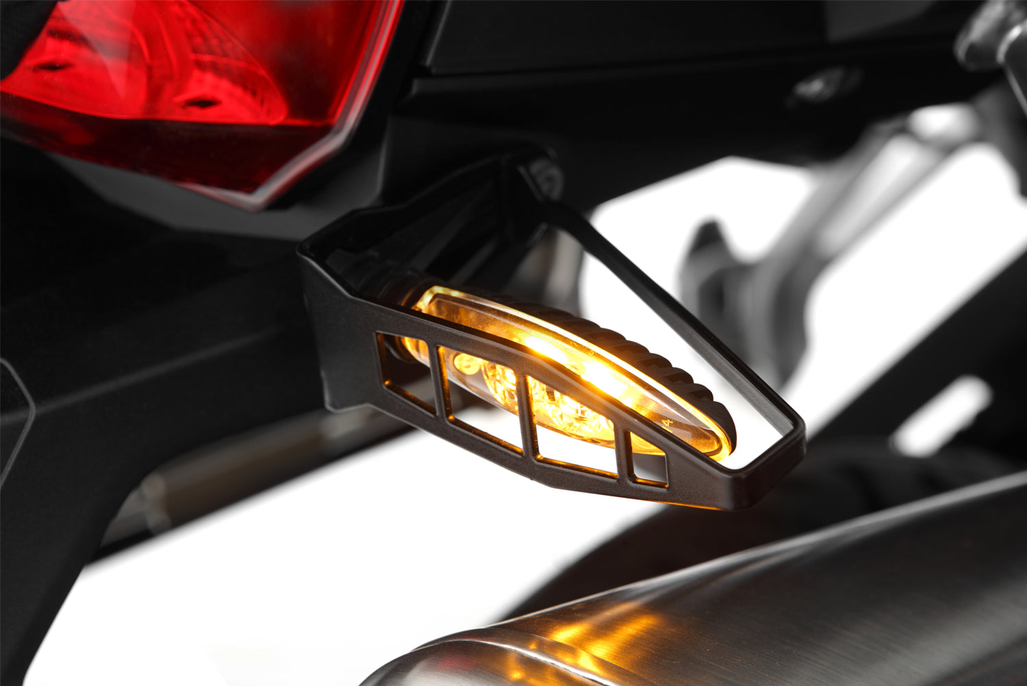 Wunderlich Indicator Protection Long Rear Set | Black | BMW K 1200 R Sport - Pyramid Motorcycle Accessories
