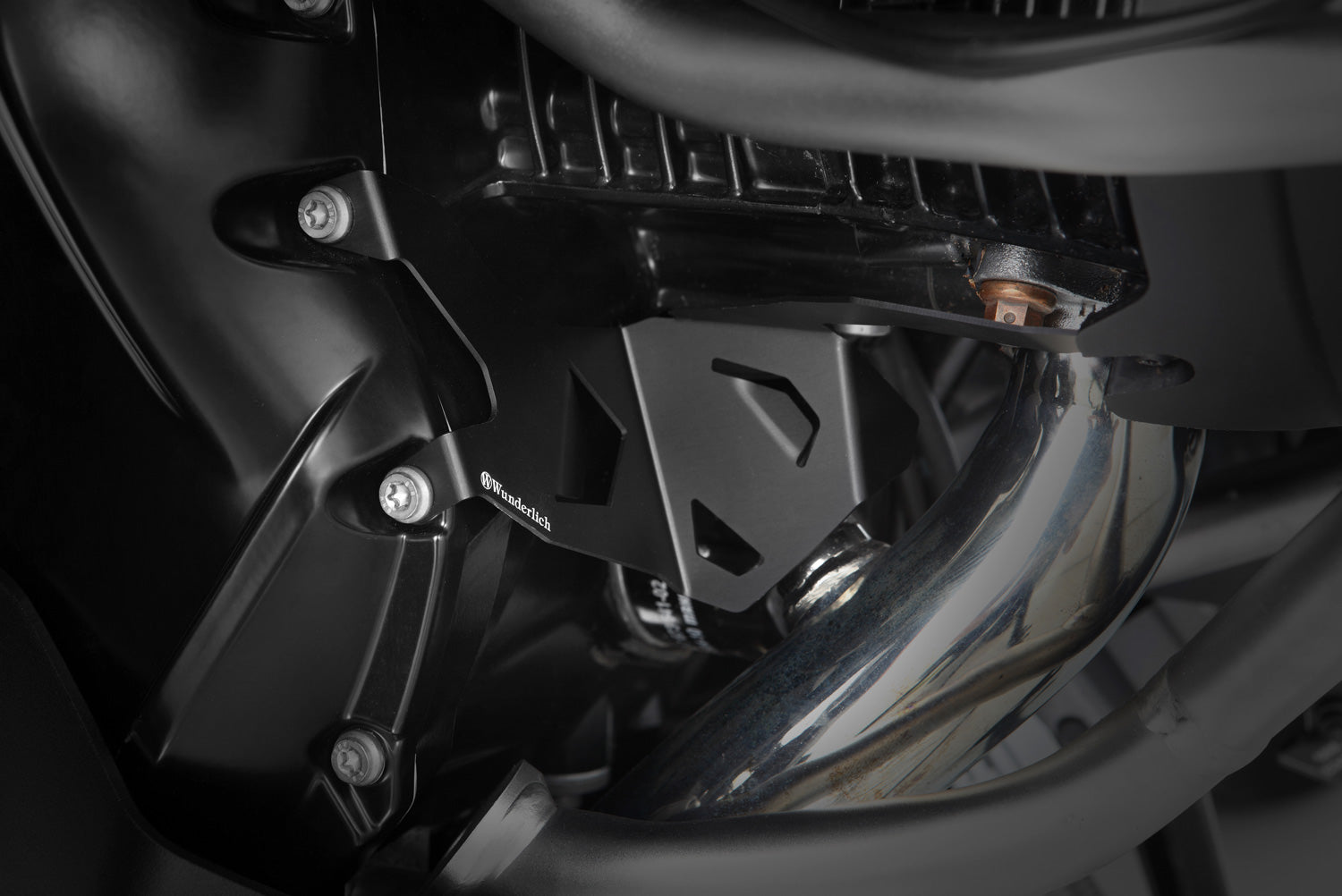 Wunderlich Oxygen Sensor Guard Set | Black - Pyramid Motorcycle Accessories