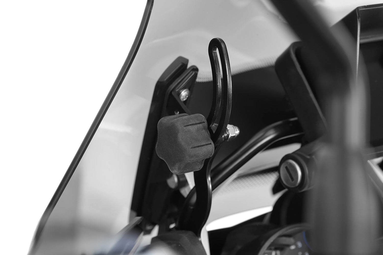 Wunderlich Windshield Reinforcement for Orig or Accessory Left | Black - Pyramid Motorcycle Accessories